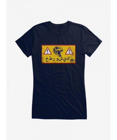 Jurassic World Dominion T. Rex Warning Girls T-Shirt $7.37 T-Shirts