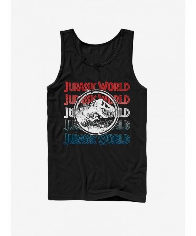 Jurassic World Fallen Kingdom 4th of July Logo Tank $9.96 Tanks