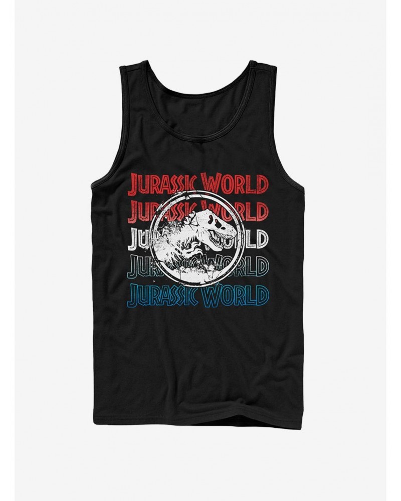 Jurassic World Fallen Kingdom 4th of July Logo Tank $9.96 Tanks