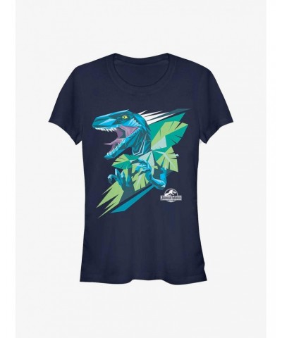 Jurassic Park Blue Dino Girls T-Shirt $6.97 T-Shirts