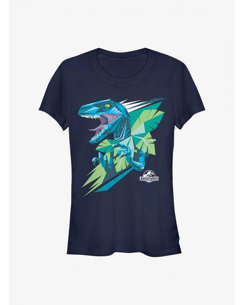 Jurassic Park Blue Dino Girls T-Shirt $6.97 T-Shirts