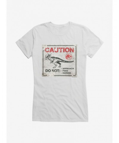 Jurassic World Dominion Caution Do Not Approach Girls T-Shirt $6.77 T-Shirts