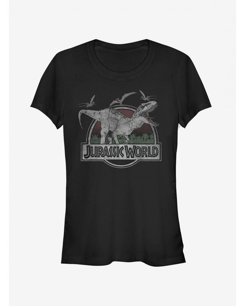 T. Rex and Pterodactyls Girls T-Shirt $8.17 T-Shirts