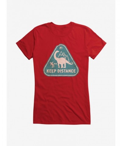 Jurassic World Dominion Keep Distance Girls T-Shirt $8.57 T-Shirts