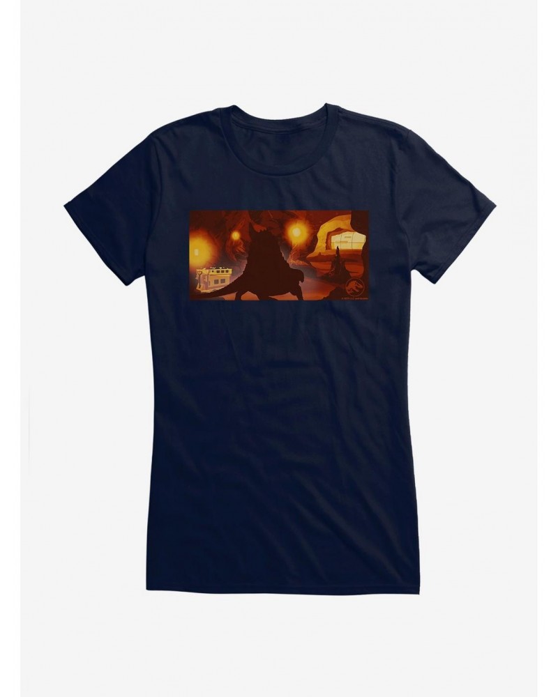 Jurassic World Dominion Shadow In The Wild Girls T-Shirt $9.36 T-Shirts