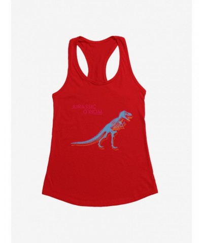 Jurasic World Neon Velociraptor Girls Tank $8.76 Tanks