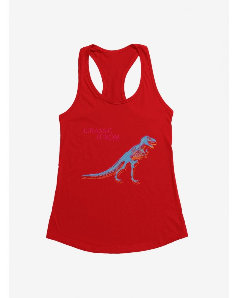 Jurasic World Neon Velociraptor Girls Tank $8.76 Tanks