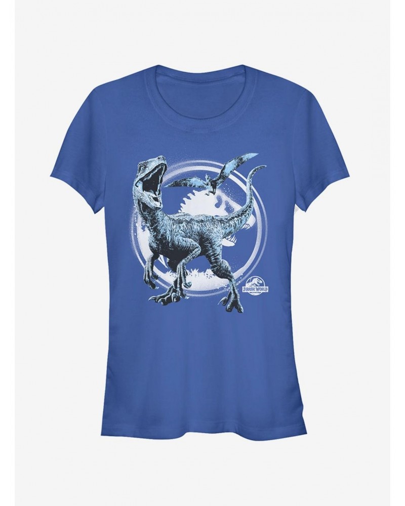 Jurassic World Fallen Kingdom Dinosaur Battle Girls T-Shirt $9.36 T-Shirts