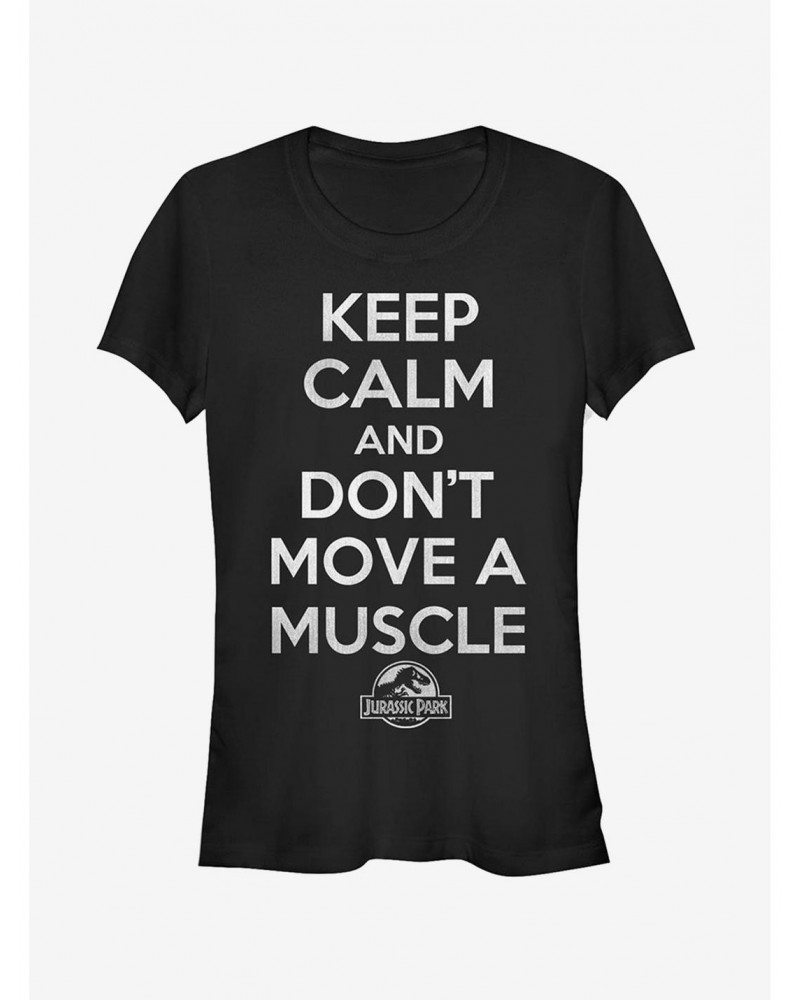 Keep Calm and Don't Move a Muscle Girls T-Shirt $8.37 T-Shirts