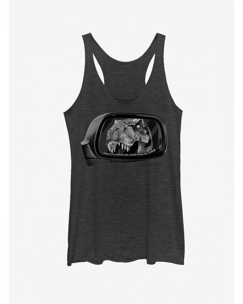 T. Rex in Rearview Mirror Girls Tank $7.87 Tanks