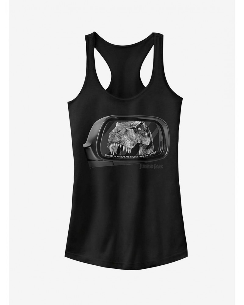 T. Rex in Rearview Mirror Girls Tank $7.57 Tanks