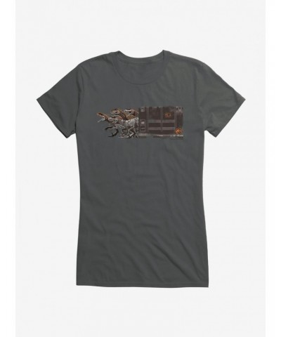 Jurassic World Dominion Raptor Escape Girls T-Shirt $6.77 T-Shirts