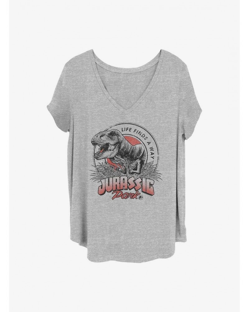 Jurassic Park T Rex Girls T-Shirt Plus Size $9.94 T-Shirts