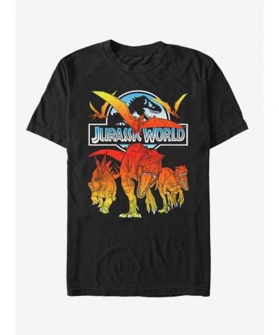 Jurassic World Fallen Kingdom Fire Dinosaurs T-Shirt $7.07 T-Shirts