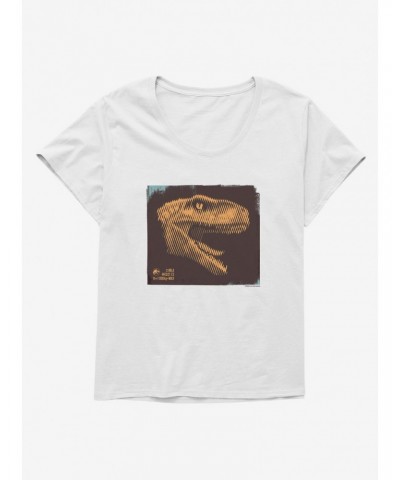 Jurassic World Dominion Atrociraptor Roar Girls T-Shirt Plus Size $9.33 T-Shirts