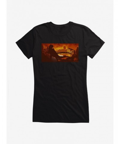 Jurassic World Dominion T-Rex Shadow Girls T-Shirt $5.98 T-Shirts