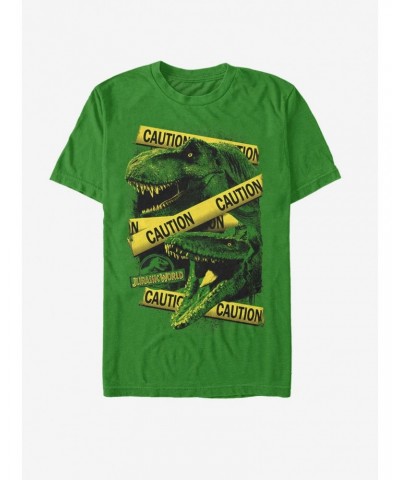 Jurassic Park Dino Caution T-Shirt $8.99 T-Shirts