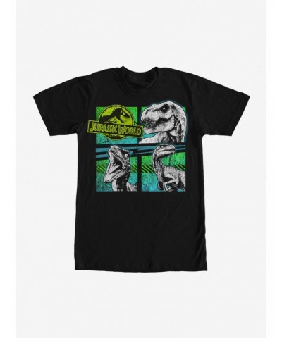 Jurassic World T. Rex And Velociraptors T-Shirt $9.18 T-Shirts