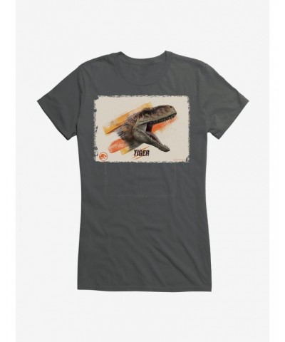 Jurassic World Dominion Tiger Roar Girls T-Shirt $7.37 T-Shirts