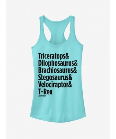 Triceratops and Dilophosaurus Girls Tank $7.97 Tanks