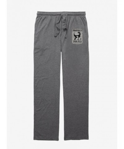 Jurassic World Protect Your Pets Sign Pajama Pants $9.36 Pants