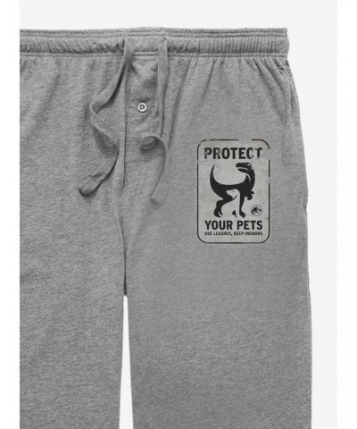 Jurassic World Protect Your Pets Sign Pajama Pants $9.36 Pants