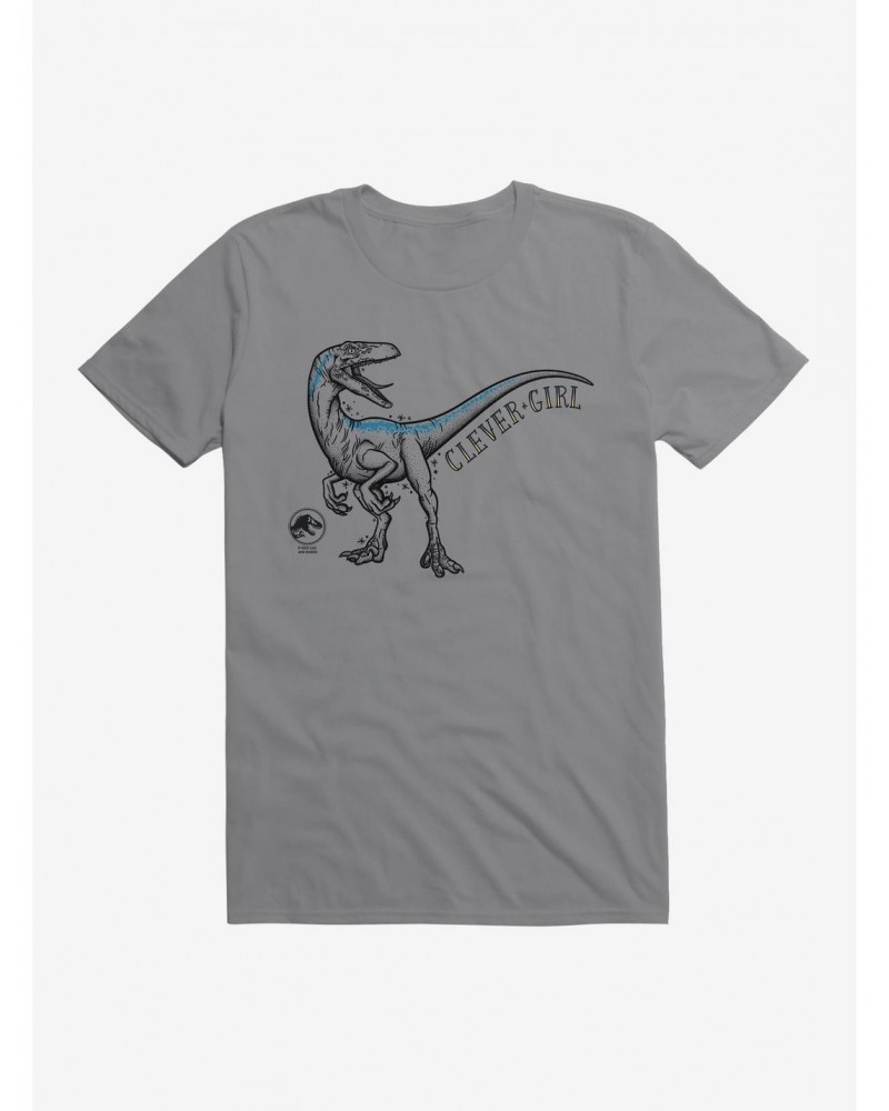 Jurassic World Clever Girl Illustrated T-Shirt $6.31 T-Shirts