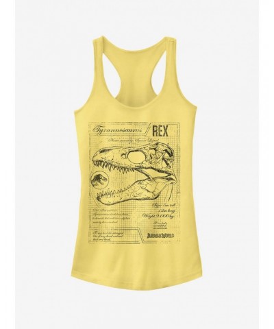 Jurassic World Fallen Kingdom T. Rex Schematics Girls Tank $8.37 Tanks