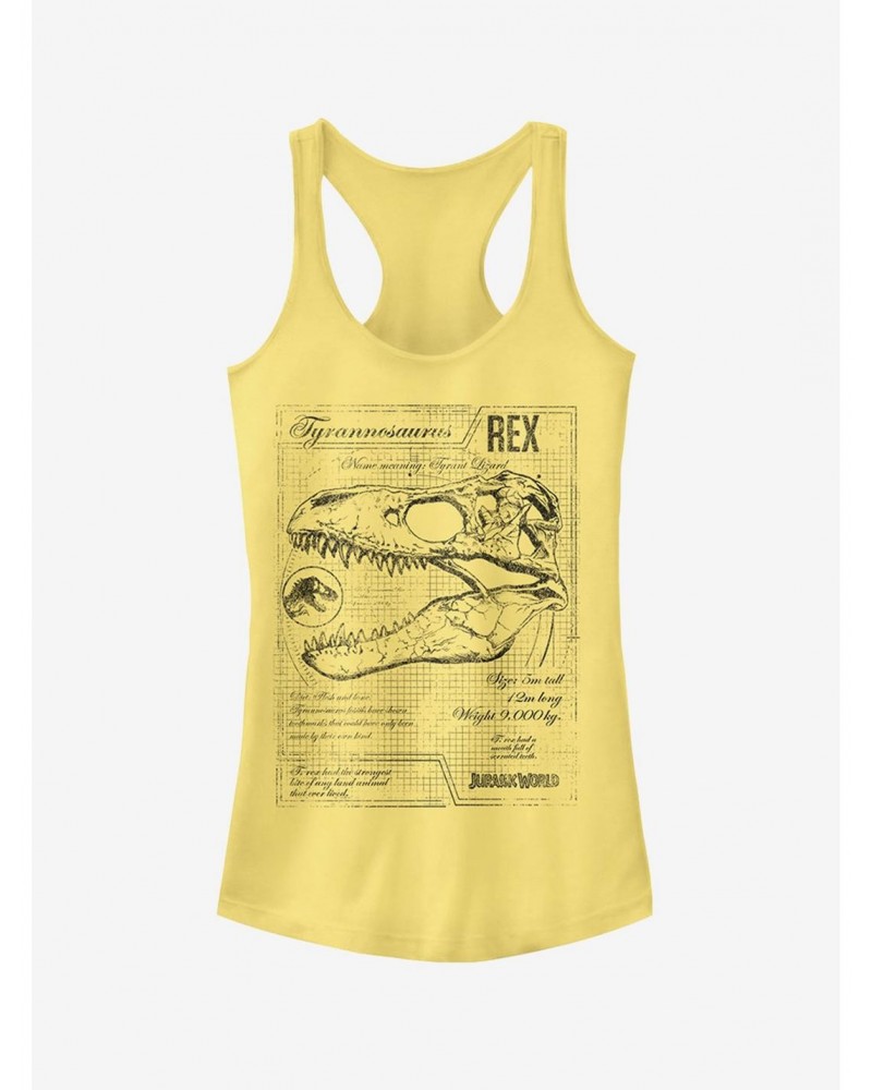 Jurassic World Fallen Kingdom T. Rex Schematics Girls Tank $8.37 Tanks