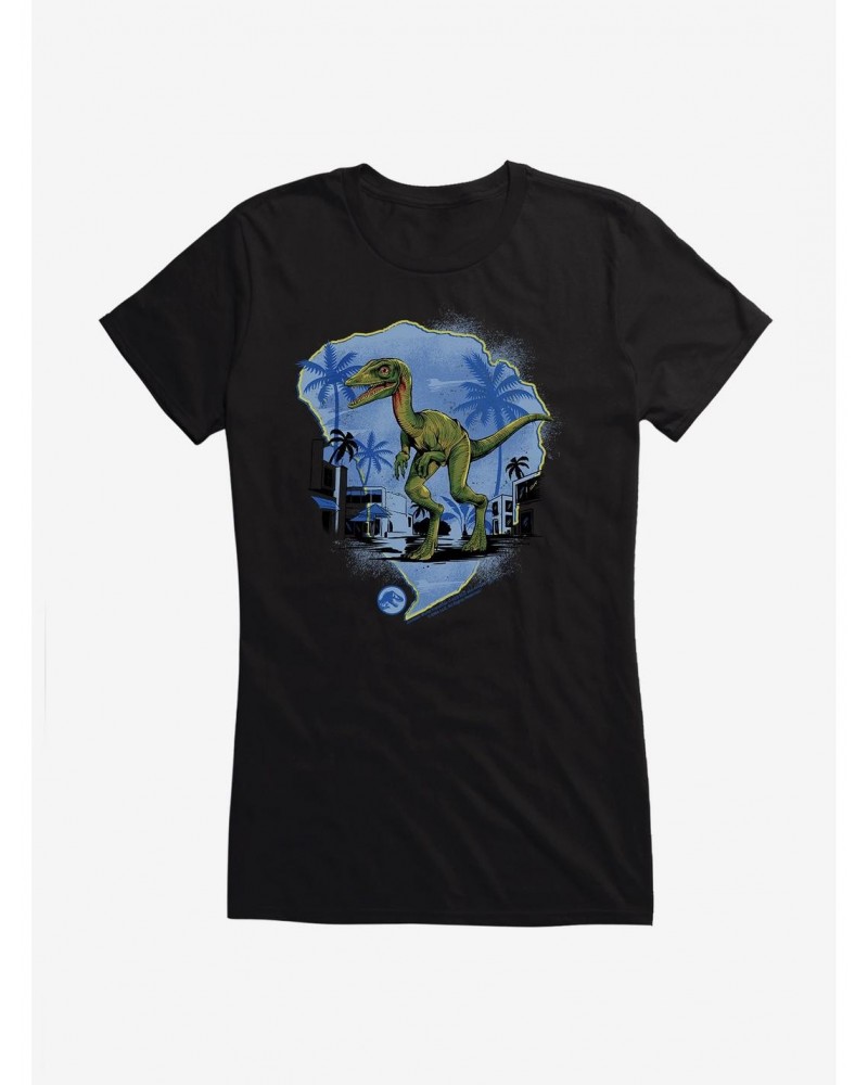 Jurassic World: Camp Cretaceous Raptor Isla Nublar Girls T-Shirt $8.37 T-Shirts