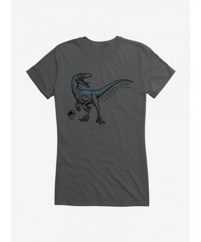 Jurassic World Clever Girl Illustrated Girls T-Shirt $6.37 T-Shirts