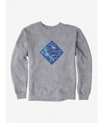 Jurassic World Dominion T. Rex Blue Sign Sweatshirt $12.10 Sweatshirts