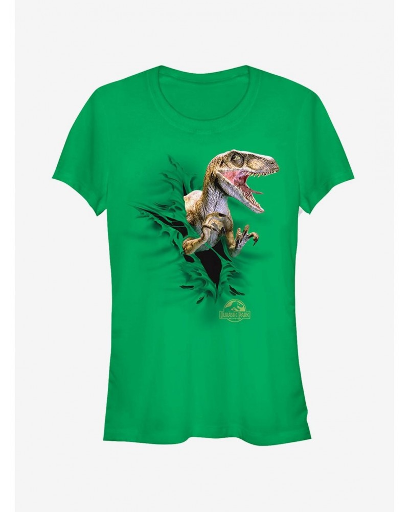 Velociraptor Tear Girls T-Shirt $7.77 T-Shirts