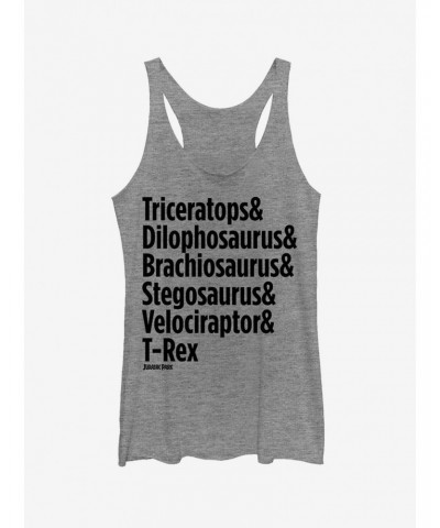 Triceratops and Dilophosaurus Girls Tank $7.25 Tanks