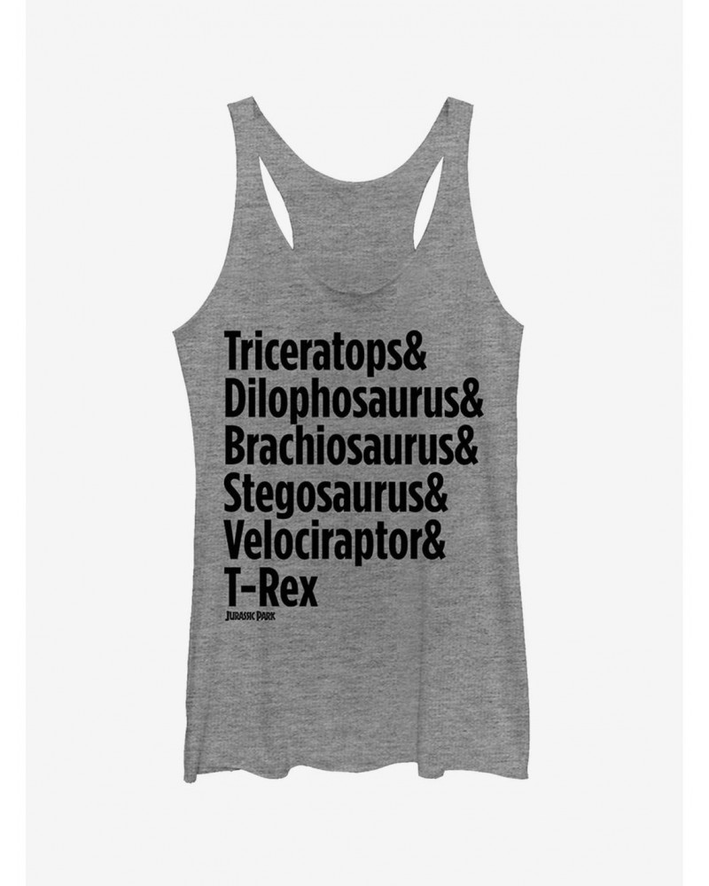 Triceratops and Dilophosaurus Girls Tank $7.25 Tanks