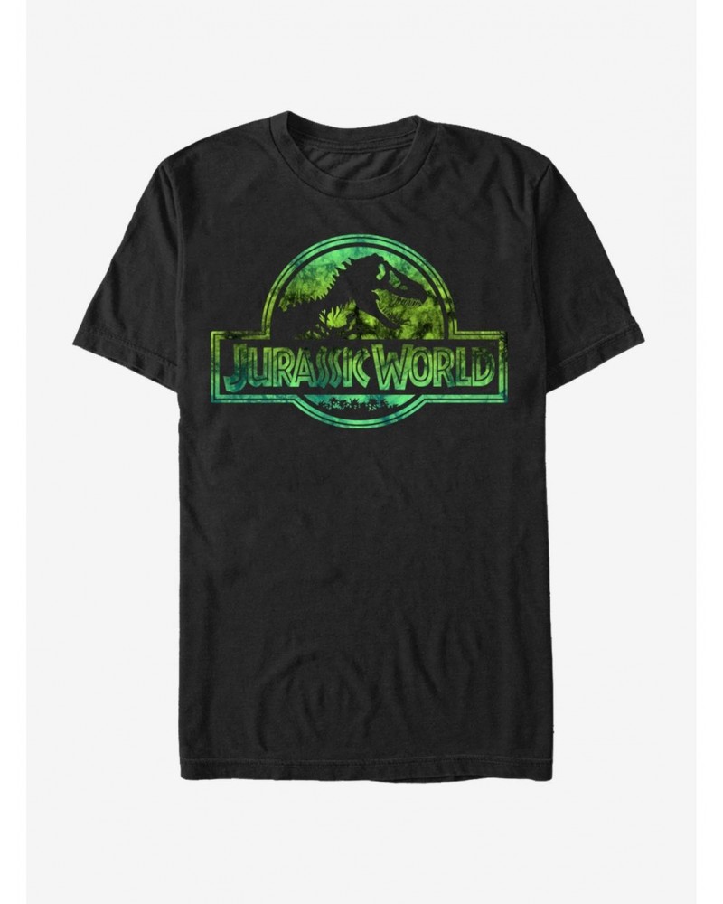 Jurassic World Logo Tie Dye Print T-Shirt $6.12 T-Shirts