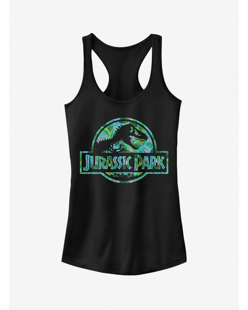 Floral T Rex Logo Girls Tank $7.77 Tanks