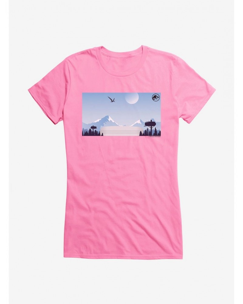 Jurassic World Dominion: BioSyn Mountain Scape and Moon Girls T-Shirt $6.18 T-Shirts