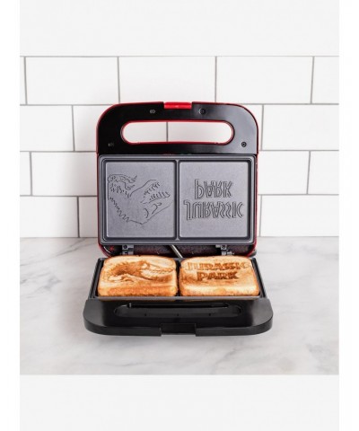 Jurassic Park Grilled Cheese Maker Panini Press and Compact Indoor Grill $20.17 Grills