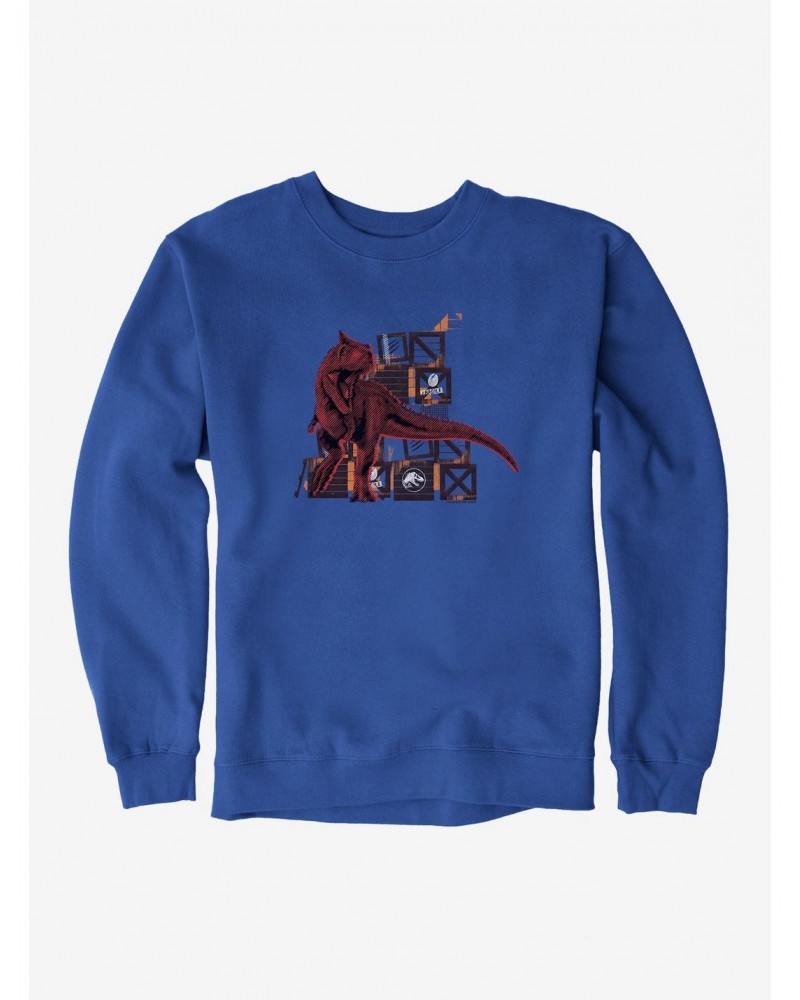 Jurassic World Dominion Raptor Crate Breaking Sweatshirt $14.76 Sweatshirts