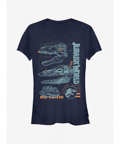 Jurassic World Fallen Kingdom Fossil Skulls Girls T-Shirt $9.16 T-Shirts