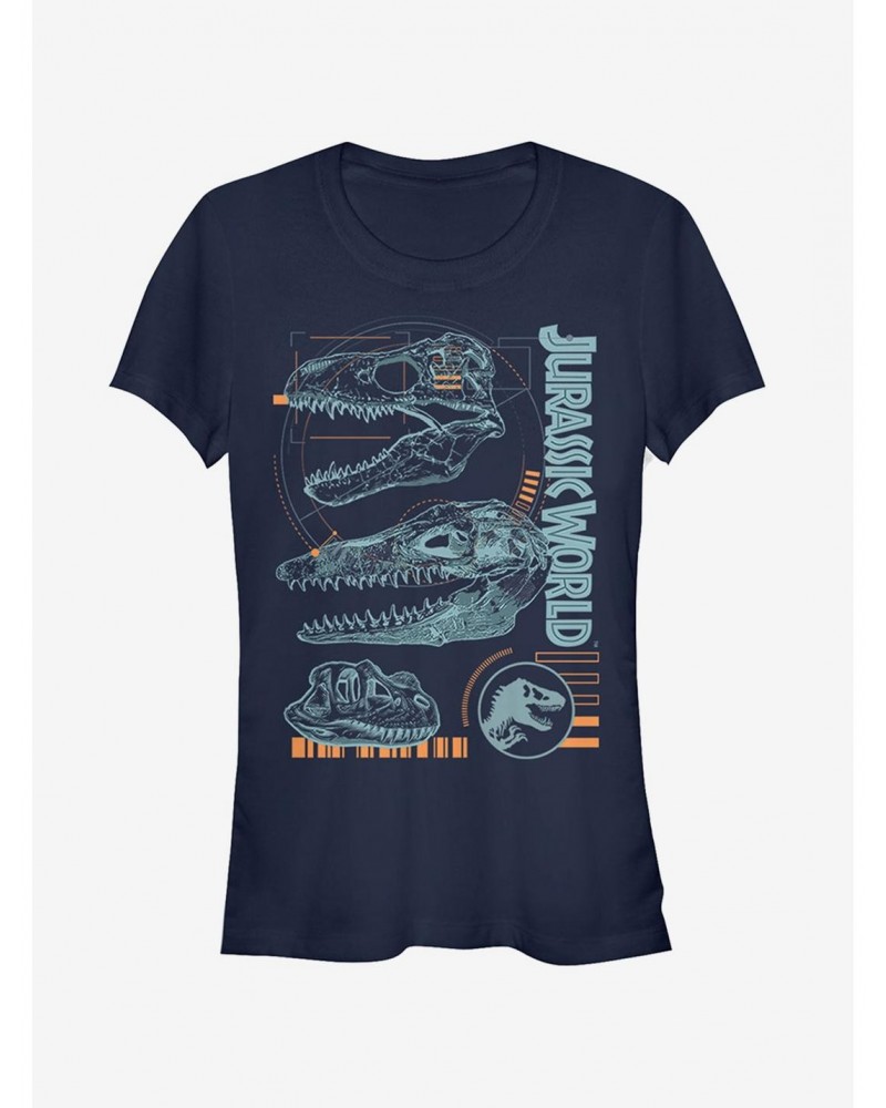 Jurassic World Fallen Kingdom Fossil Skulls Girls T-Shirt $9.16 T-Shirts