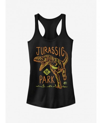 T. Rex Crayon Print Girls Tank $8.76 Tanks