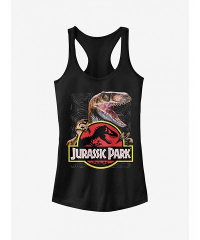 Velociraptor Hooked On Logo Girls Tank $9.76 Tanks