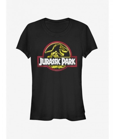 Neon T Rex Logo Girls T-Shirt $5.98 T-Shirts