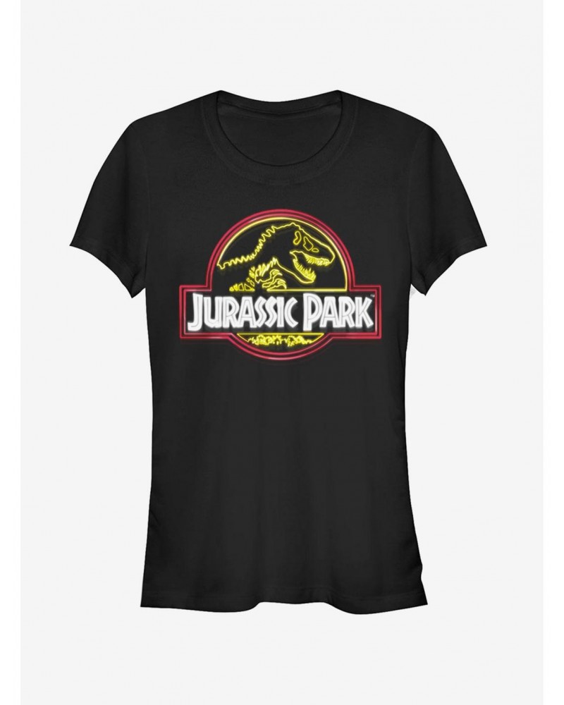 Neon T Rex Logo Girls T-Shirt $5.98 T-Shirts