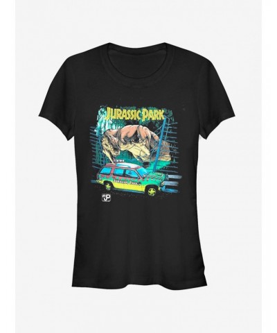 Car Chase Scene Girls T-Shirt $8.37 T-Shirts