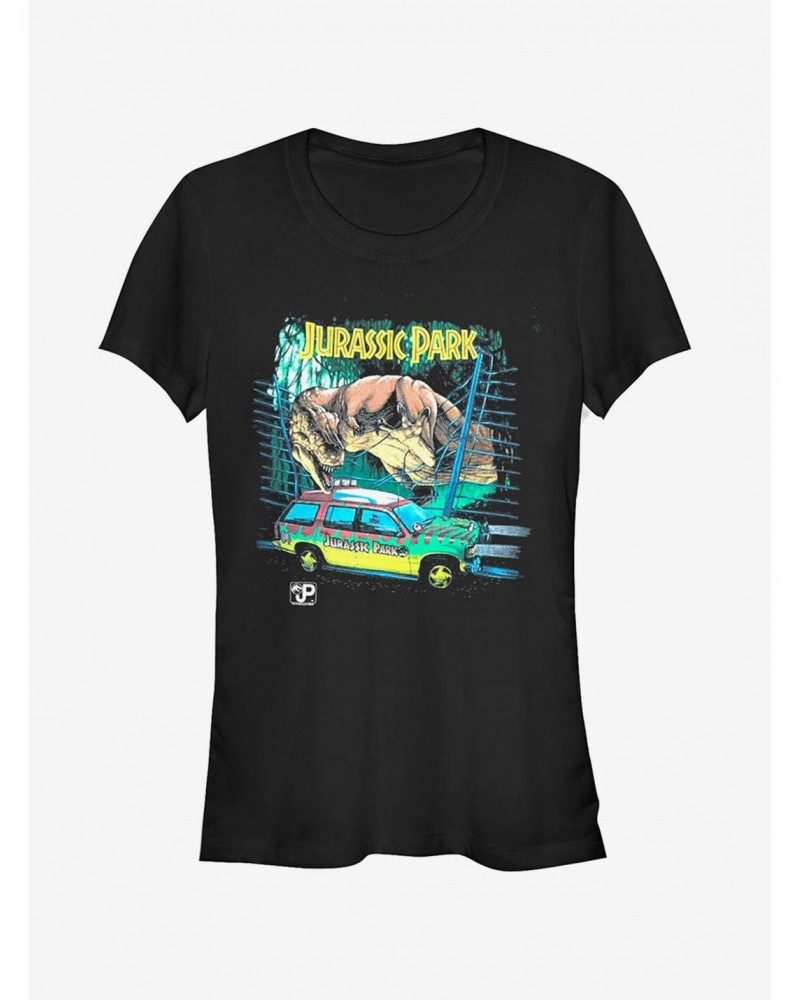 Car Chase Scene Girls T-Shirt $8.37 T-Shirts