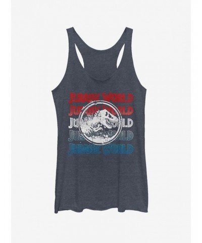 Jurassic World Fallen Kingdom 4th of July Logo Girls Tank $8.70 Tanks