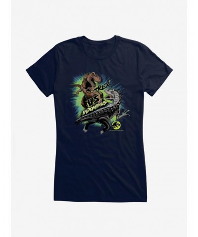 Jurassic World T.Rex Versus Indominus Girls T-Shirt $9.16 T-Shirts